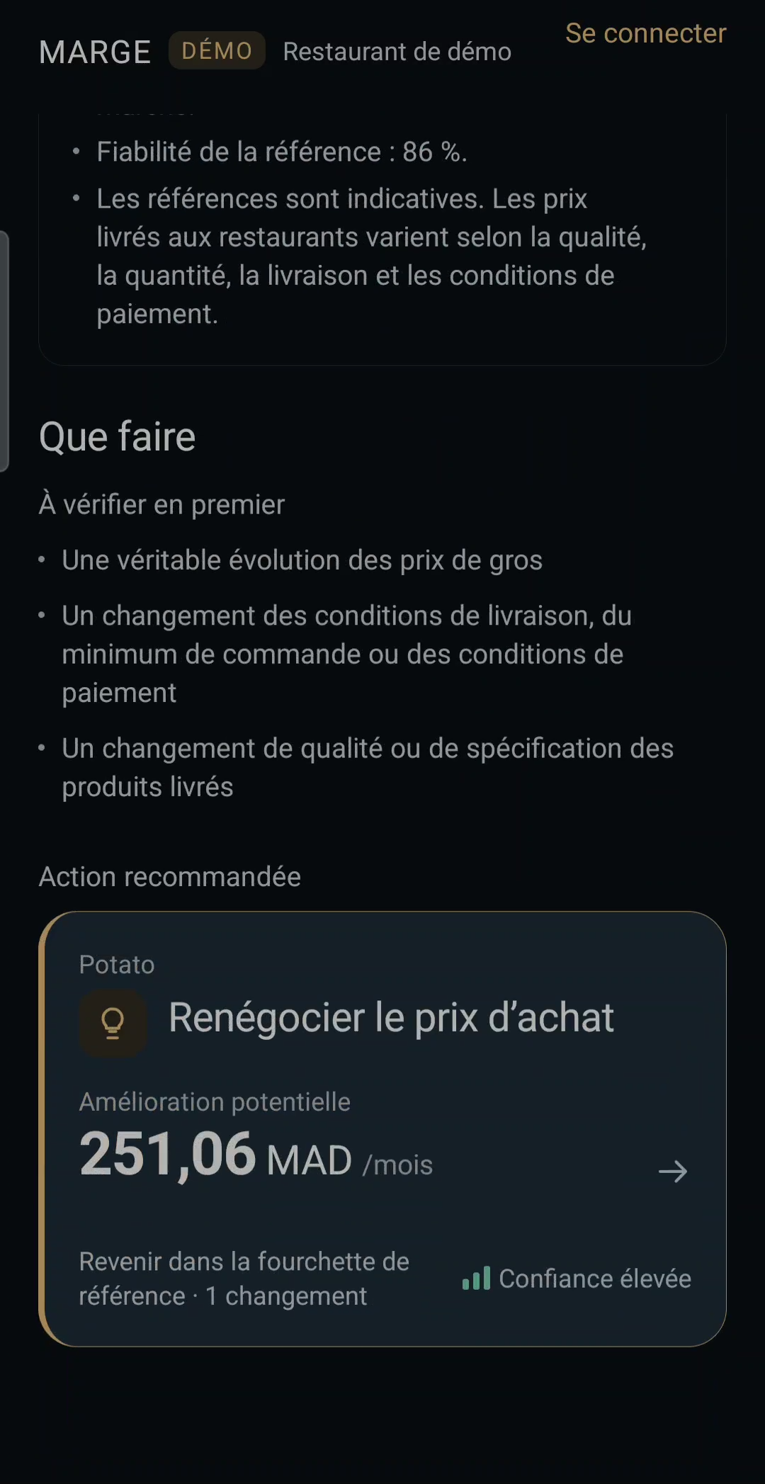 Que faire : points à vérifier en premier et action recommandée